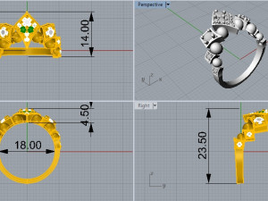 ring 392 jewelry Modèles 3D en vedette