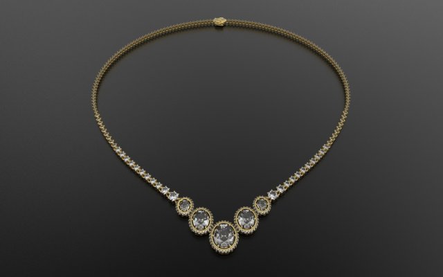 necklace 393 jewelry 3Dプリントモデル .c4d .max .obj .3ds .fbx .stl .blend 