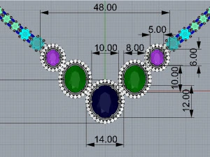 necklace 393 jewelry 3D Print Model
