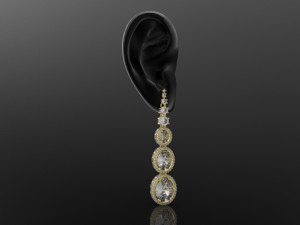 earring 394 jewelry Model do druku 3D