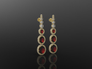 earring 394 jewelry Model do druku 3D