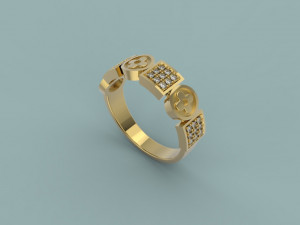 ring 398 jewelry Modello di stampa 3D