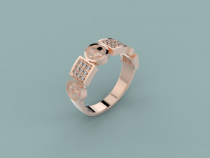 ring 398 jewelry Modello di stampa 3D
