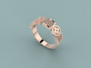 ring 398 jewelry Modello di stampa 3D
