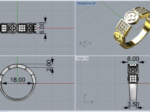 ring 398 jewelry Modello di stampa 3D