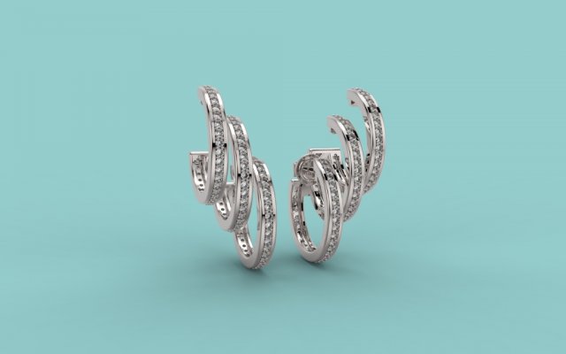 ear cuff 405 jewelry 3D 프린트 모델 .c4d .max .obj .3ds .fbx .stl .blend