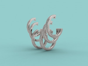 ear cuff 405 jewelry 3D 프린트 모델