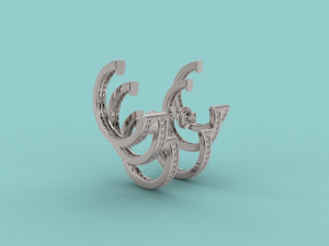 ear cuff 405 jewelry 3D 프린트 모델
