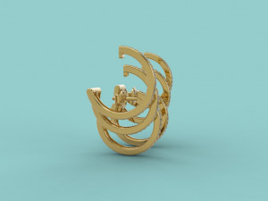 ear cuff 405 jewelry 3D 프린트 모델
