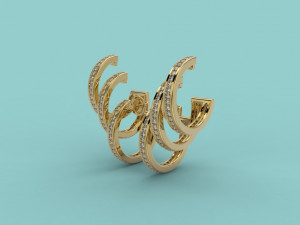 ear cuff 405 jewelry 3D 프린트 모델