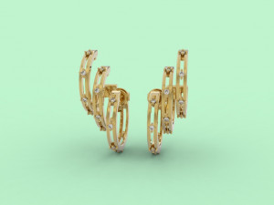 ear cuff 406 jewelry 3D Print Model