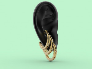 ear cuff 406 jewelry Modelo de impresión 3D