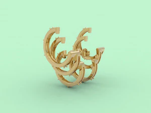 ear cuff 406 jewelry 3D Print Model