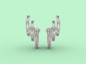 ear cuff 406 jewelry Modelo de impresión 3D