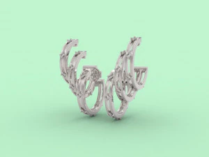 ear cuff 406 jewelry 3D Print Model