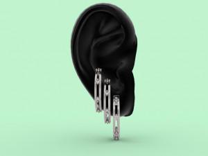 ear cuff 406 jewelry Modelo de impresión 3D