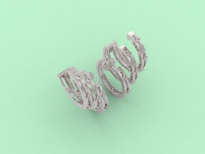 ear cuff 406 jewelry Modelo de impresión 3D