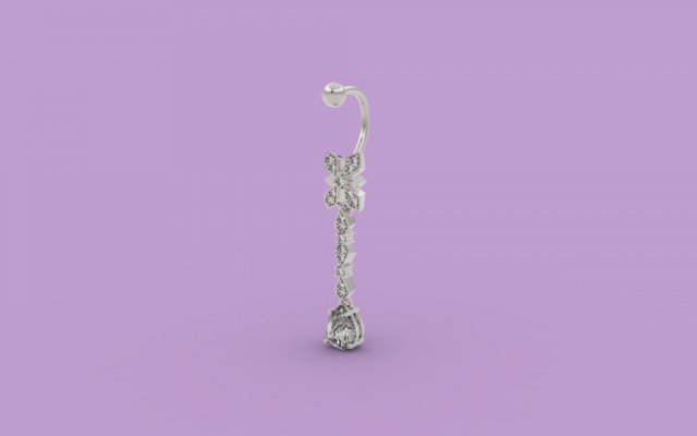 bellybutton piercing 315 jewelry Modelo de Impressão 3D .c4d .max .obj .3ds .fbx .stl .blend 