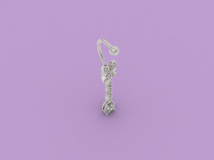 bellybutton piercing 315 jewelry Modelo de Impressão 3D