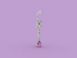 bellybutton piercing 315 jewelry 3D Print Model