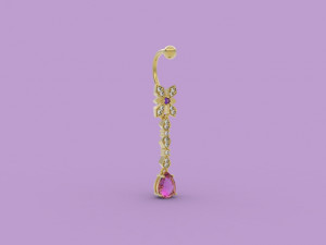 bellybutton piercing 315 jewelry Modelo de Impressão 3D