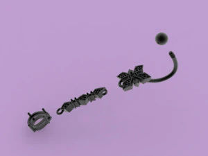bellybutton piercing 315 jewelry 3D Print Model