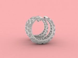 earring 308 jewelry Modelo de impresión 3D