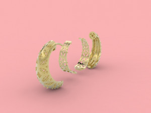 earring 308 jewelry Modelo de impresión 3D