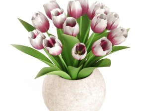 bouquet of tulips 3D Model