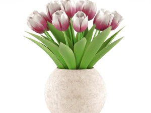 bouquet of tulips 3D Model