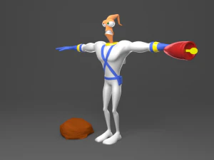 Earth worm jim 3D Model