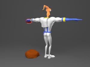 Earth worm jim 3D Model