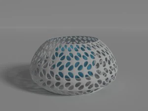 lilin poli tinggi Model 3D