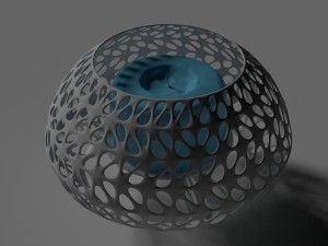 highpoly candle 3D मॉडल