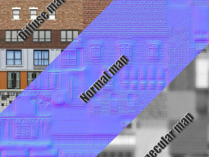 mobile buildings low poly 3D Model