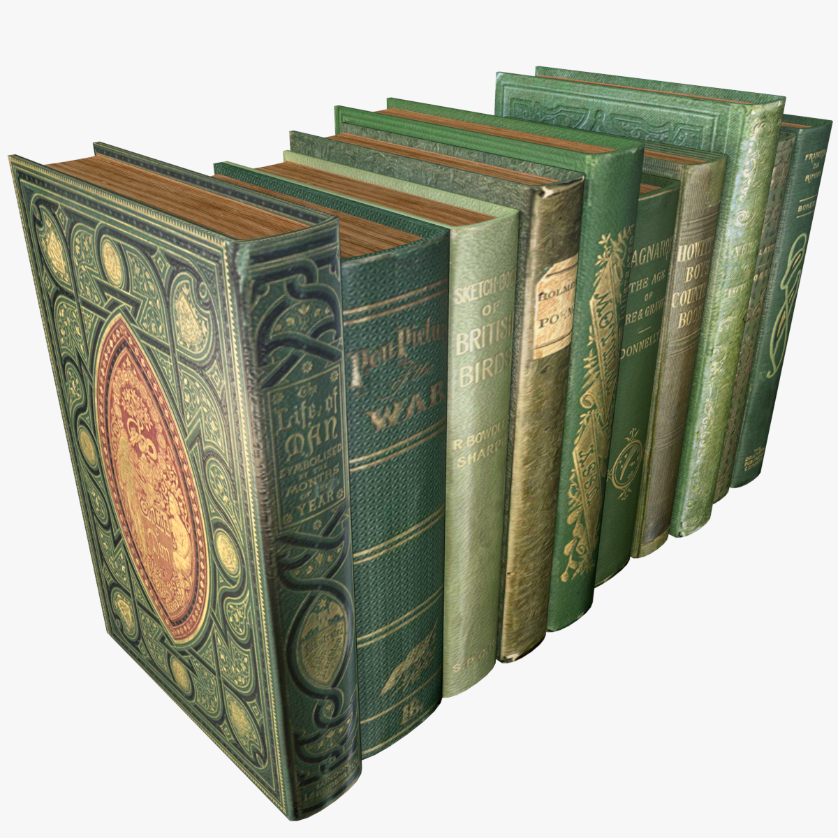 old books 3D Model in Other 3DExport