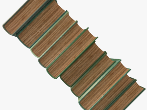 old books type 12 low poly 3D Model