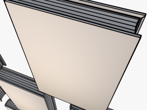 old books type 12 low poly 3D Model