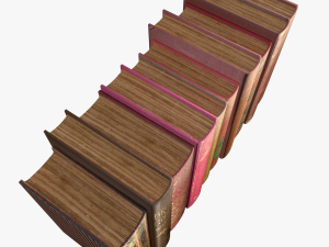 old books type 11 low poly 3D-Modell