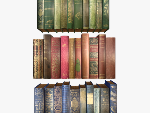 old books collection 1 3Dモデル