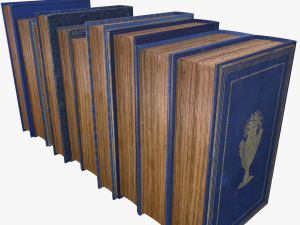 old books collection 1 3D Модель
