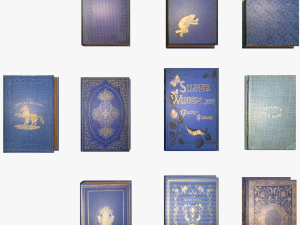 old books collection 1 3D Модель