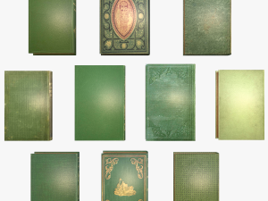 old books collection 1 3D Модель