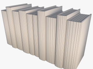 old books collection 1 3D Модель