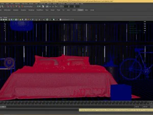 rustic barn bedroom interior lust 3D Model