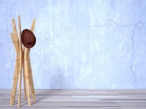 cowboy hat with jackson coat and hat stand 3D Model