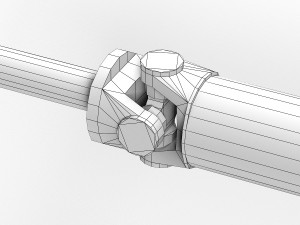 axle and driveshaft 3D Model