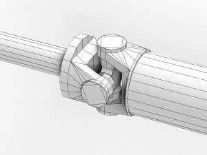 axle and driveshaft 3D Model