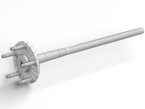 axle and driveshaft 3D Model