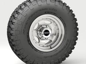 off road wheel and tire 3 3Dモデル